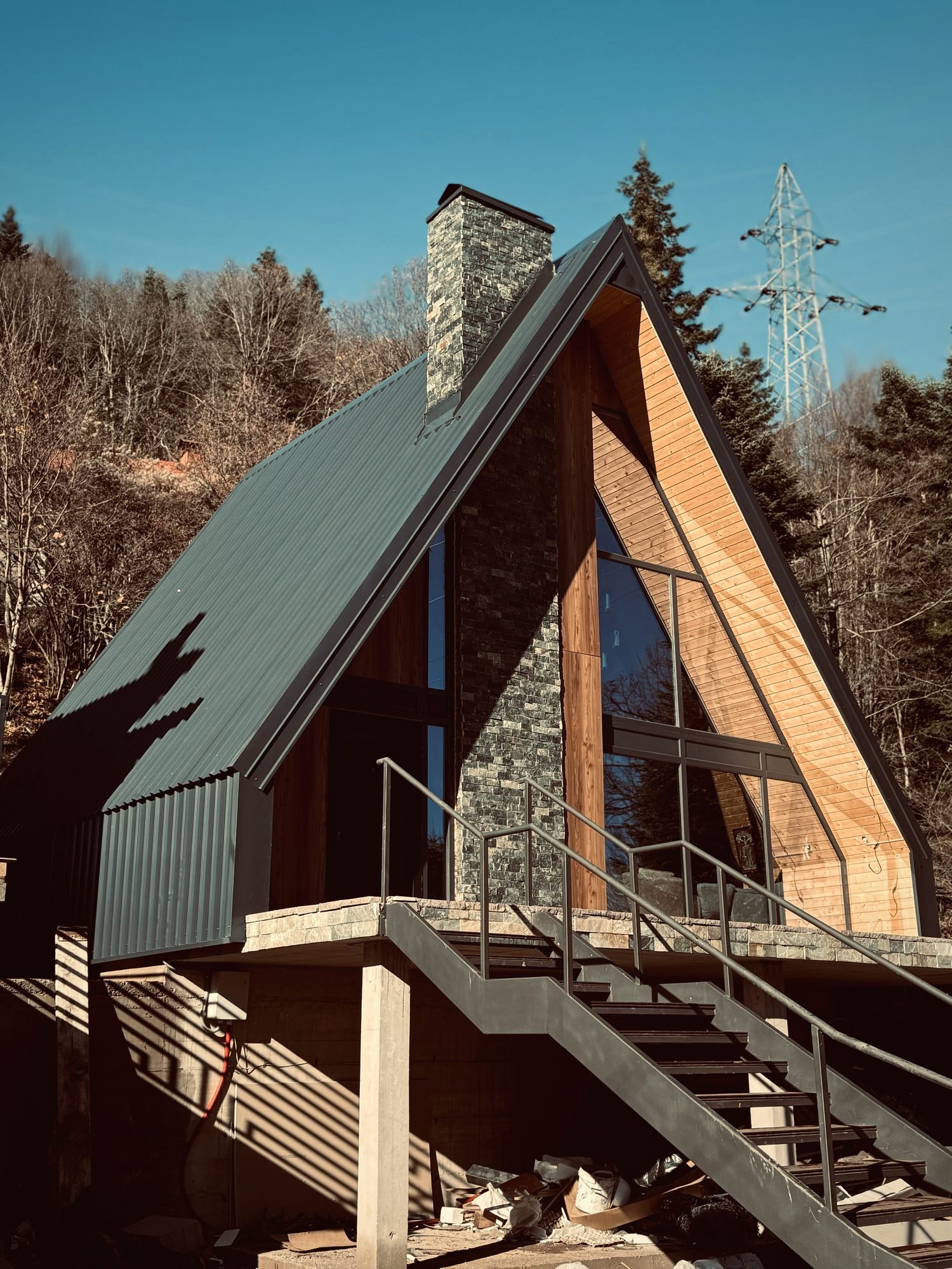 Завршена A-frame куќа A-frame Маврово 91 m²